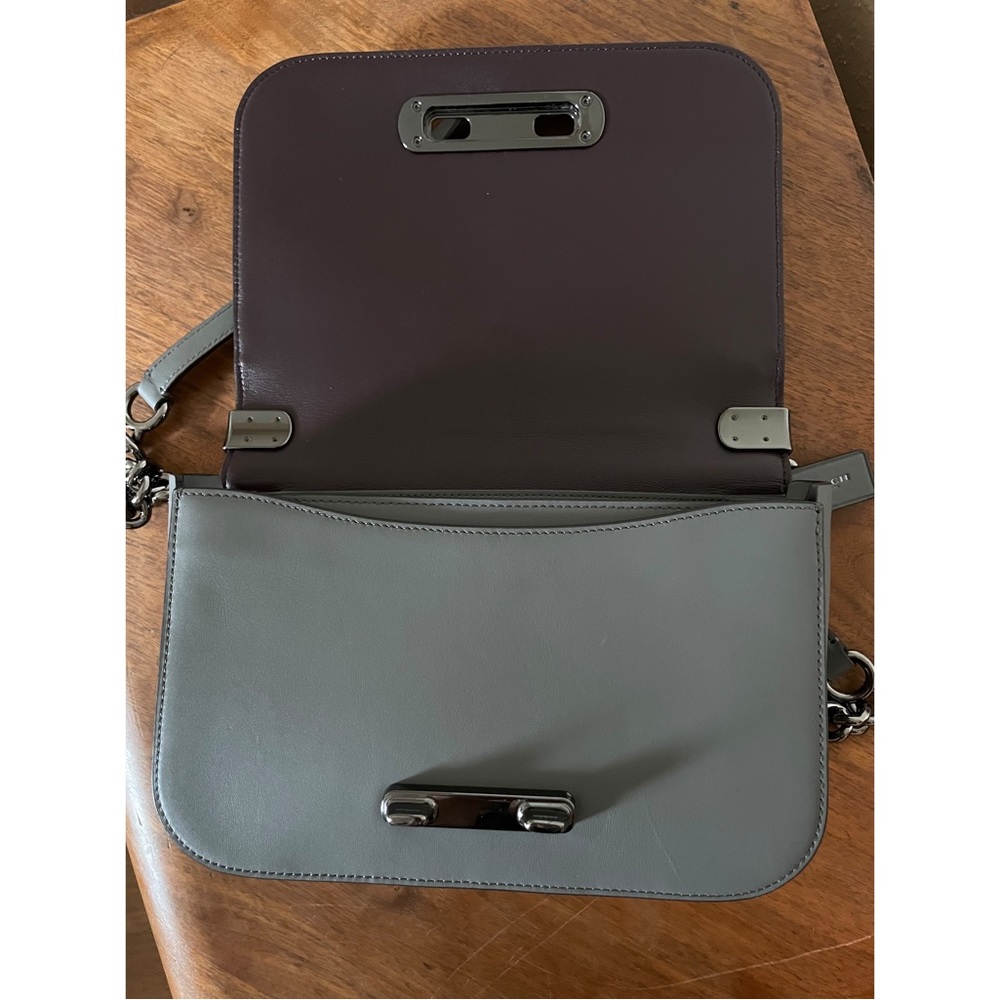 Coach Glovetanned Swagger Crossbody Bag - Grey - Picture 4 of 7